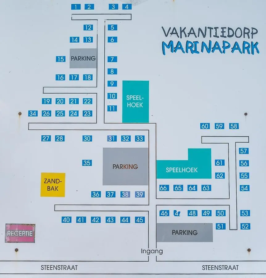 Westende Marinapark Bungalow Blue Middelkerke Tatil Evi